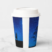 Lovers onder volle maan papieren bekers (Links)