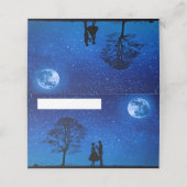 Lovers onder volle maan plaatskaartje (Buitenkant ongevouwen)