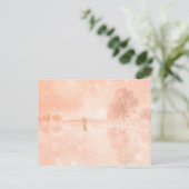 Lovers op een bevroren vijver feestdagenkaart (Staand voorkant)