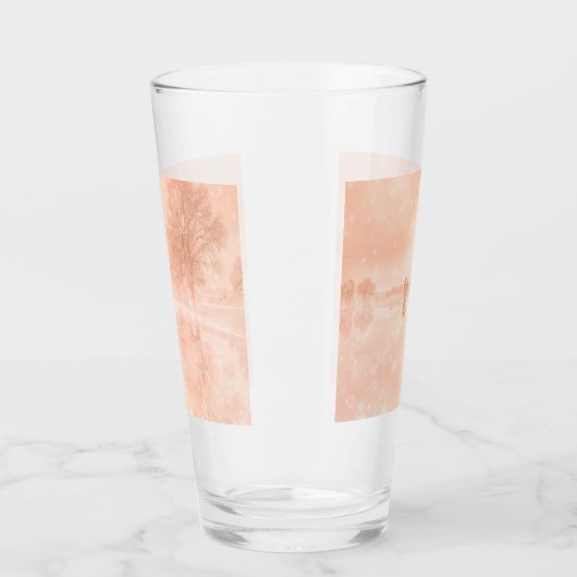 Lovers op een bevroren vijver glas (Links)