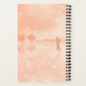 Lovers op een bevroren vijver notitieboek (Achterkant)