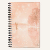 Lovers op een bevroren vijver notitieboek (Voorkant)