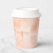 Lovers op een bevroren vijver papieren bekers (Voorkant)