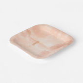 Lovers op een bevroren vijver papieren bordje (Gebogen)