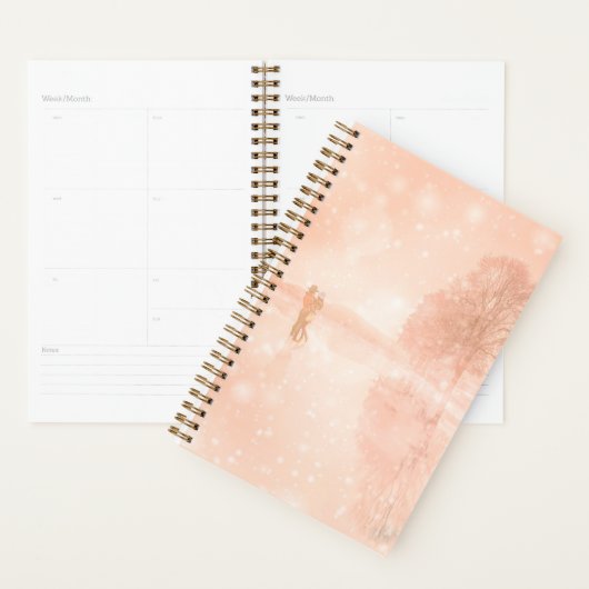 Lovers op een bevroren vijver planner (Display)