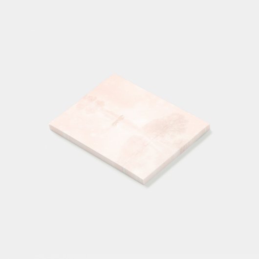 Lovers op een bevroren vijver post-it® notes (Schuin)