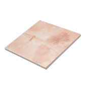 Lovers op een bevroren vijver tegeltje (Zijkant)