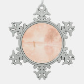 Lovers op een bevroren vijver tin sneeuwvlok ornament (Voorkant)