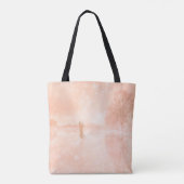 Lovers op een bevroren vijver tote bag (Achterkant)