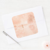 Lovers op een bevroren vijver vierkante sticker (Envelop)