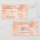 Lovers op een bevroren vijver visitekaartje (Voorkant / Achterkant)