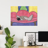 Lovers op een sofa poster (Thuiskantoor)