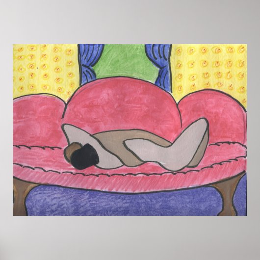 Lovers op een sofa poster (Voorkant)