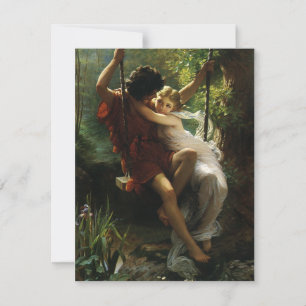 Lovers op een Swing. Lente van Pierre Auguste Cot