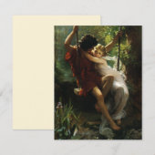 Lovers op een Swing. Lente van Pierre Auguste Cot (Voorkant / Achterkant)