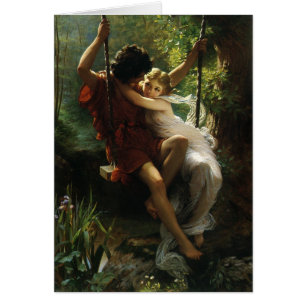 Lovers op een Swing. Lente van Pierre Auguste Cot