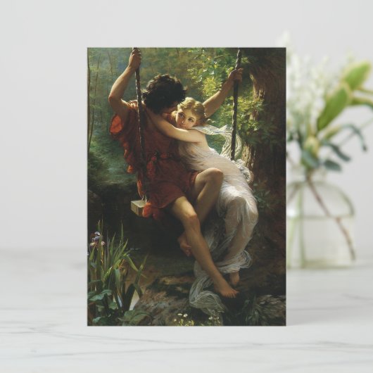 Lovers op een Swing. Lente van Pierre Auguste Cot (Staand voorkant)
