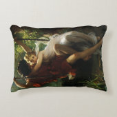 Lovers op een Swing. Lente van Pierre Auguste Cot Accent Kussen (Voorkant)