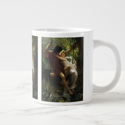 Lovers op een Swing. Lente van Pierre Auguste Cot Grote Koffiekop (Rechts)