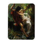 Lovers op een Swing. Lente van Pierre Auguste Cot Magneet (Verticaal)