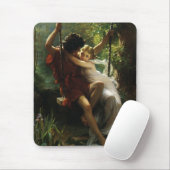 Lovers op een Swing. Lente van Pierre Auguste Cot Muismat (Met muis)