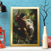 Lovers op een Swing. Lente van Pierre Auguste Cot Poster