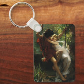 Lovers op een Swing. Lente van Pierre Auguste Cot Sleutelhanger (Voorkant)