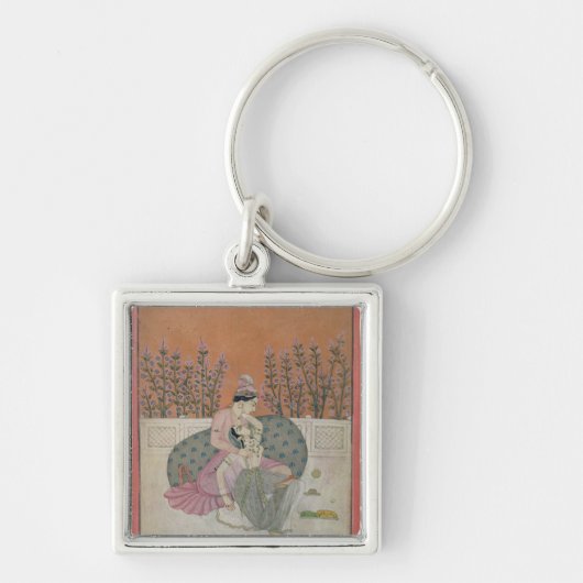 Lovers op een Terrace, Pahari Sleutelhanger (Voorkant)