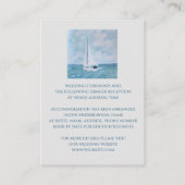 Lovers op een zeilboot, detailkaart plaatskaartje (Achterkant)