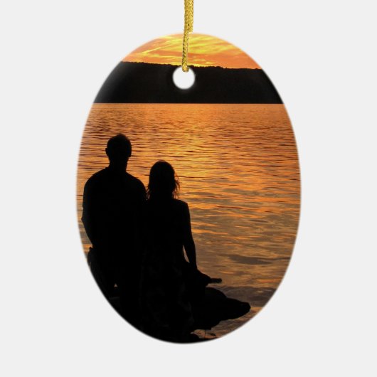 Lovers op het Sunset Lake Ornament (Voorkant)