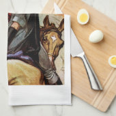 Lovers op Horseback Theedoek (Quarter Fold)