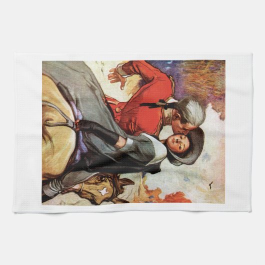 Lovers op Horseback Theedoek (Horizontaal)