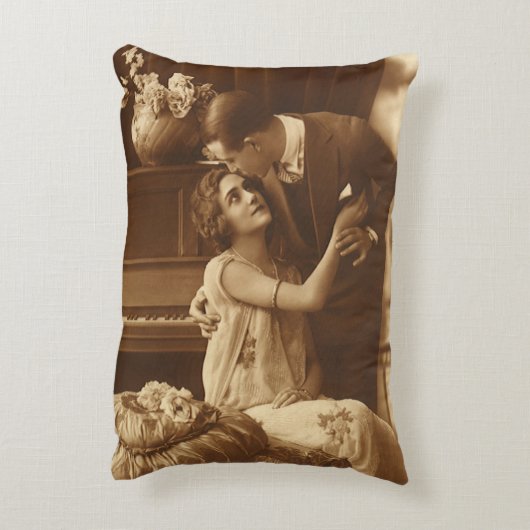 Lovers, Romance van liefde Romantische muziek Accent Kussen (Achterkant (Verticaal))