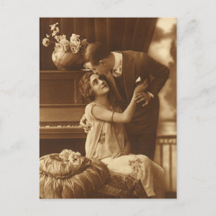 Lovers, Romance van liefde Romantische muziek Briefkaart