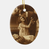  Lovers, Romance van liefde Romantische muziek Keramisch Ornament (Achterkant)