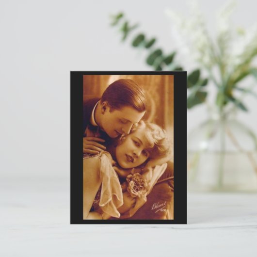 Lovers Romantic Couple Briefkaart (Staand voorkant)