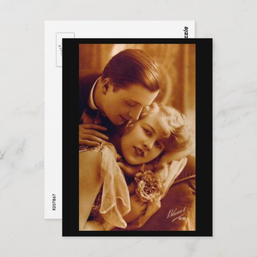 Lovers Romantic Couple Briefkaart (Voorkant / Achterkant)