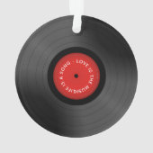Lovers Romantic Vinyl Ornament (achterkant)