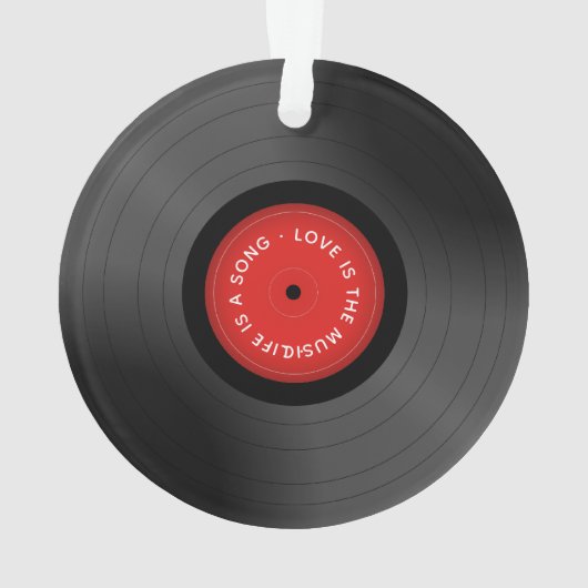 Lovers Romantic Vinyl Ornament (achterkant)