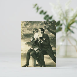 Lovers Secrets Sexy  Pin-up Couple Love Briefkaart