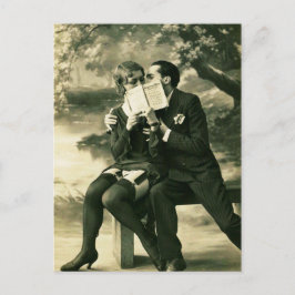Lovers Secrets Sexy  Pin-up Couple Love Briefkaart