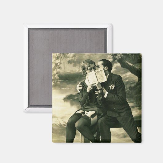 Lovers Secrets Sexy Pin-up Couple Love Magneet (Voorkant / Achterkant)