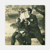 Lovers Secrets Sexy Pin-up Couple Love Magneet (Voorkant)