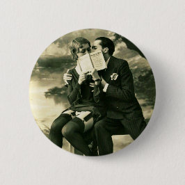 Lovers Secrets Sexy  Pin-up Couple Love Ronde Button 5,7 Cm