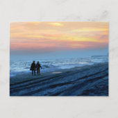 Lovers Sunset Beach Walk Briefkaart (Voorkant)