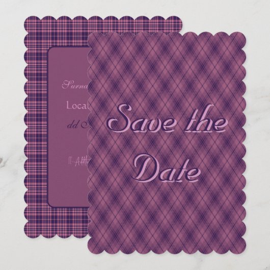 Lover's Sunset Save the Date (Voorkant / Achterkant)