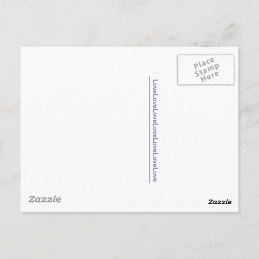 "Lovers" Tarot Card Briefkaart (Achterkant)