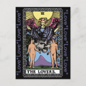 "Lovers" Tarot Card Briefkaart (Voorkant)