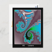 Lovers Tarot Card Briefkaart (Voorkant / Achterkant)