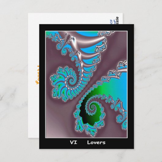 Lovers Tarot Card Briefkaart (Voorkant / Achterkant)